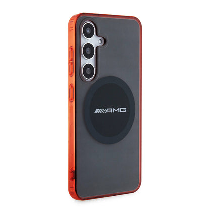 Galaxy S24 Kılıf AMG Orjinal Lisanslı M-safe Şarj Özellikli Transparan Timeless Kapak