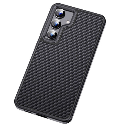 Galaxy S24 Kılıf Aramid Karbon Fiber M-safe Özellikli Wlons Radison Kapak