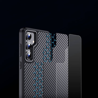 Galaxy S24 Kılıf Aramid Karbon Fiber M-safe Özellikli Wlons Radison Kapak