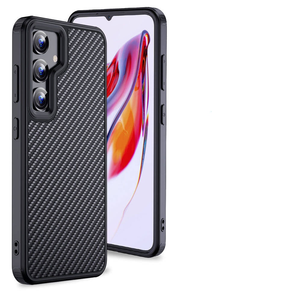 Galaxy S24 Kılıf Aramid Karbon Fiber M-safe Özellikli Wlons Radison Kapak