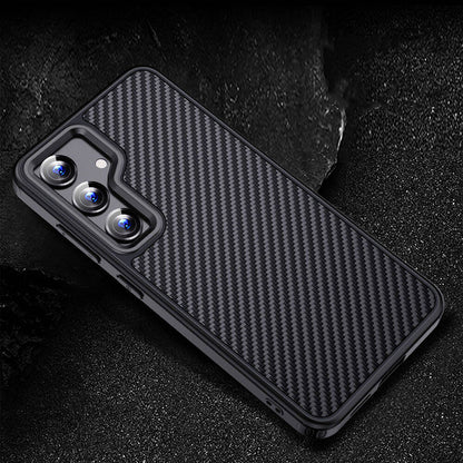 Galaxy S24 Kılıf Aramid Karbon Fiber M-safe Özellikli Wlons Radison Kapak