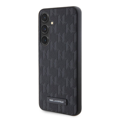 Galaxy S24 Kılıf Karl Lagerfeld Orjinal Lisanslı Saffiano Monogram Metal Logo Kapak