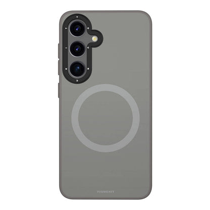 Galaxy S24 Kılıf M-safe Şarj Özellikli Çizilmeye Ve Aşınmaya Dayanıklı Youngkit Velvet Serisi Kapak