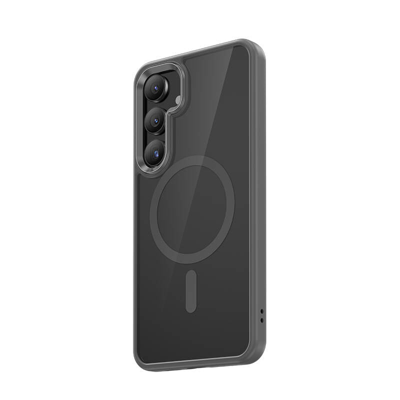 Galaxy S24 Kılıf M-safe Şarj Özellikli Şeffaf Arka Yüzey Benks MagClap TPU Çerçeve Kapak