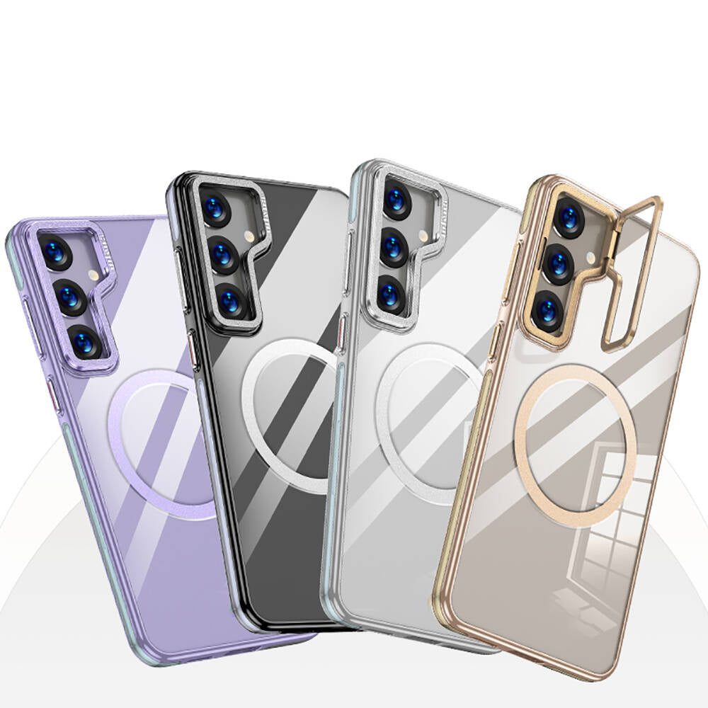 Galaxy S24 Kılıf M-safe Şarj Özellikli Wlons Standlı Efsane Kapak