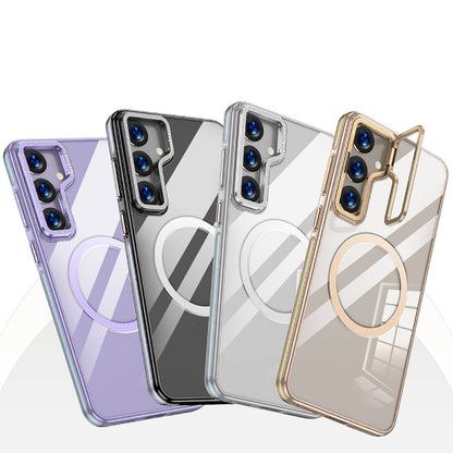 Galaxy S24 Kılıf M-safe Şarj Özellikli Wlons Standlı Efsane Kapak