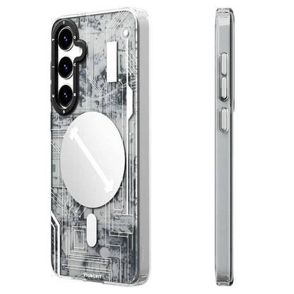 Galaxy S24 Kılıf M-safe Şarj Özellikli YoungKit Technology Serisi Kapak
