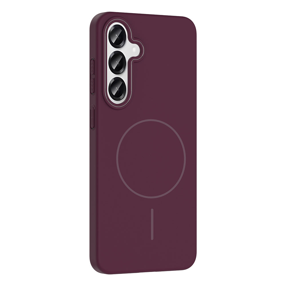 Galaxy S24 Kılıf M-safe Şarj Özellikli Zore Ruby Sert Kapak