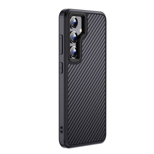 Galaxy S24 Plus Kılıf Aramid Karbon Fiber M-safe Özellikli Wlons Radison Kapak