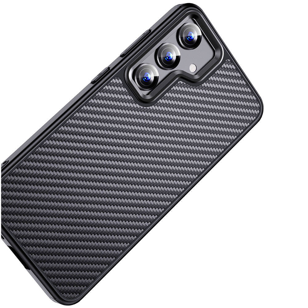 Galaxy S24 Plus Kılıf Aramid Karbon Fiber M-safe Özellikli Wlons Radison Kapak