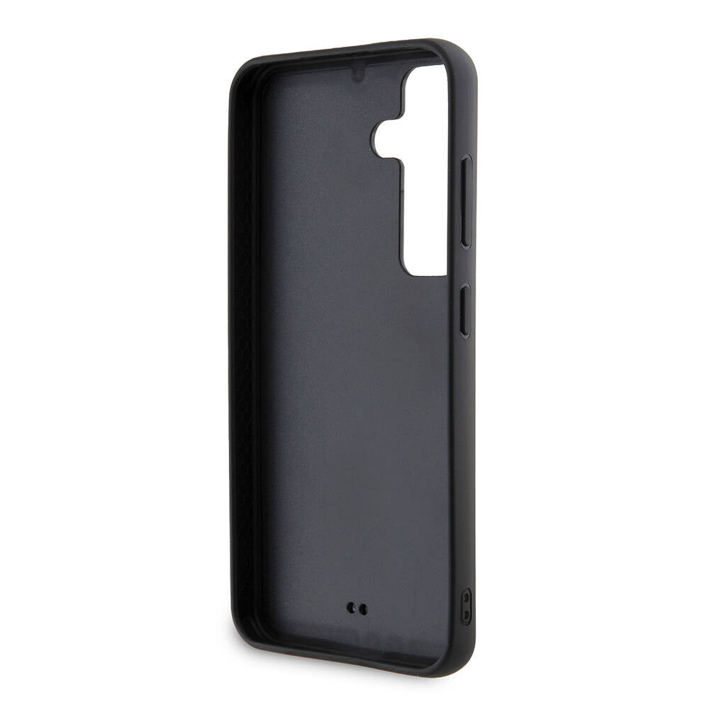 Galaxy S24 Plus Kılıf Karl Lagerfeld Taşlı Metal Logo Orjinal Lisanslı Kapak