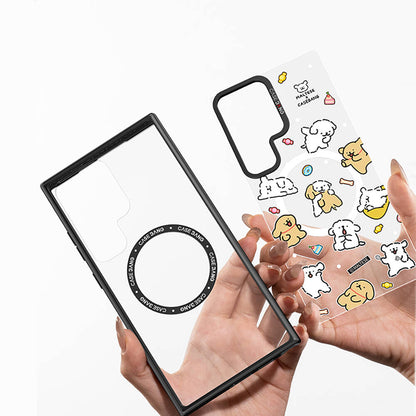 Galaxy S24 Plus Kılıf M-safe Şarj Özellikli Casebang Body Frame Kapak