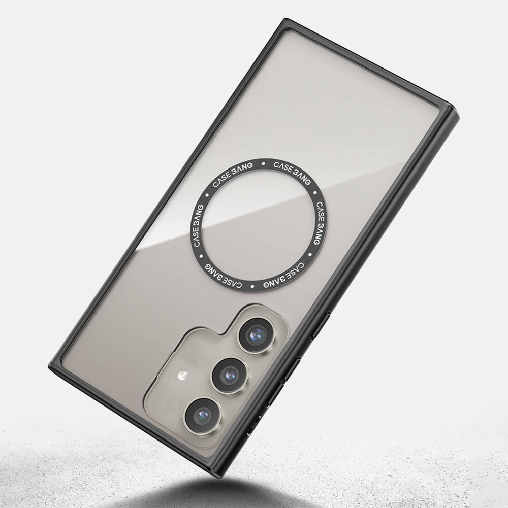 Galaxy S24 Plus Kılıf M-safe Şarj Özellikli Casebang Body Frame Kapak