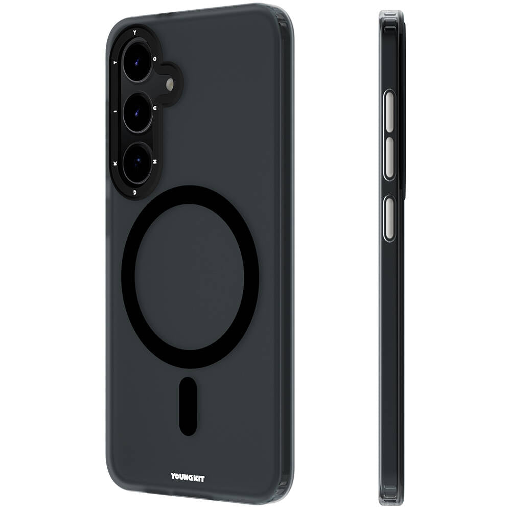 Galaxy S24 Plus Kılıf M-safe Şarj Özellikli Youngkit Hidden Sand Serisi Kapak