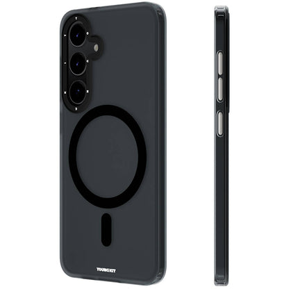 Galaxy S24 Plus Kılıf M-safe Şarj Özellikli Youngkit Hidden Sand Serisi Kapak