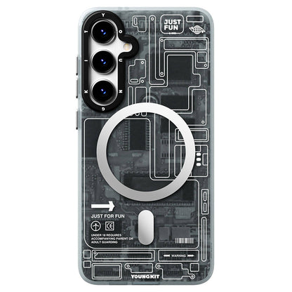 Galaxy S24 Plus Kılıf M-safe Şarj Özellikli YoungKit Technology Serisi Kapak