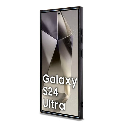Galaxy S24 Ultra Kılıf AMG Orjinal Lisanslı M-safe Şarj Özellikli Eşkenar Dörtgen Desenli Transparan Kapak