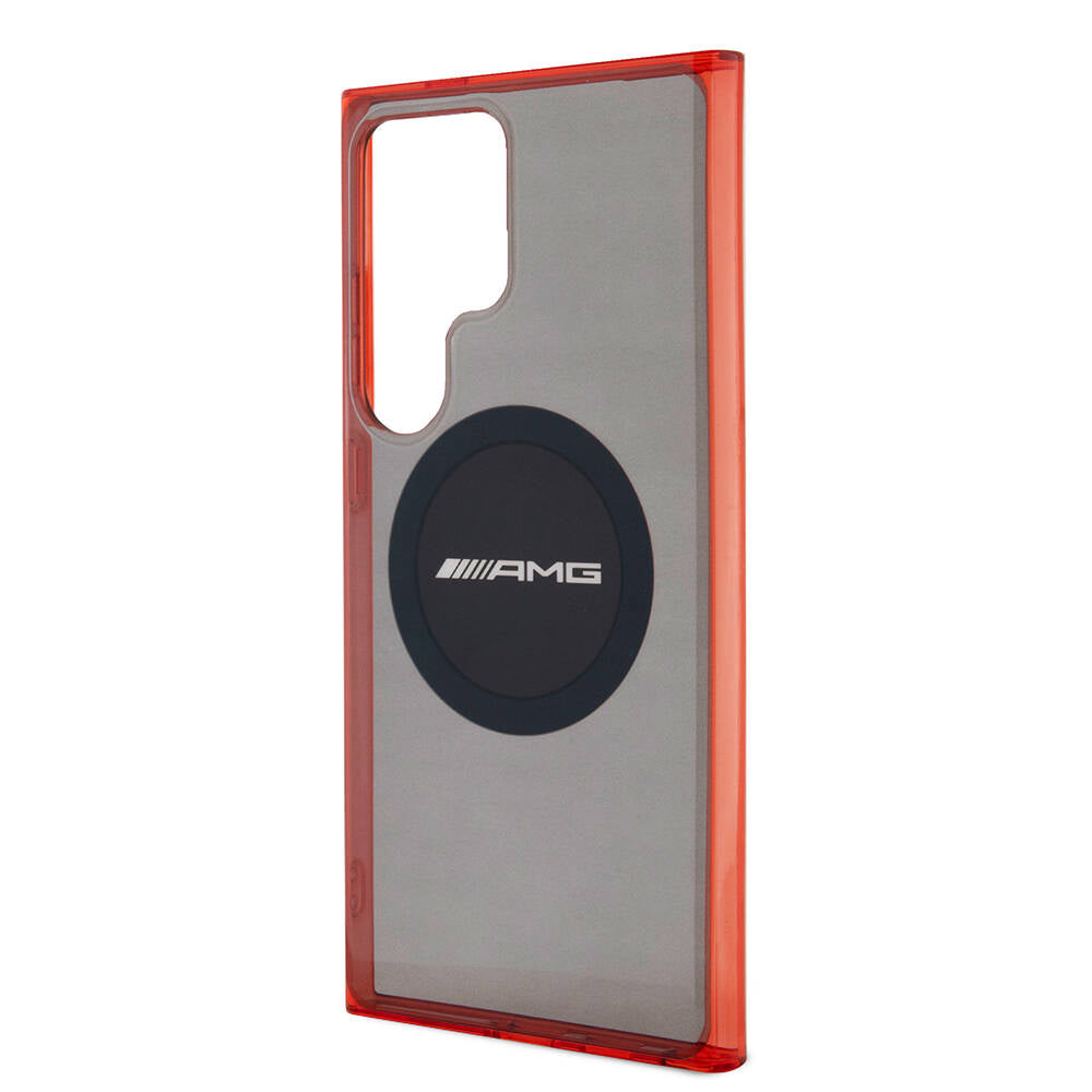 Galaxy S24 Ultra Kılıf AMG Orjinal Lisanslı M-safe Şarj Özellikli Transparan Timeless Kapak