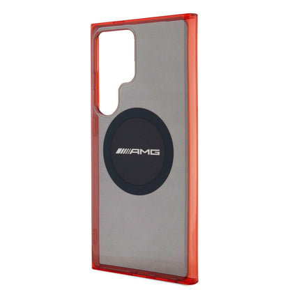 Galaxy S24 Ultra Kılıf AMG Orjinal Lisanslı M-safe Şarj Özellikli Transparan Timeless Kapak