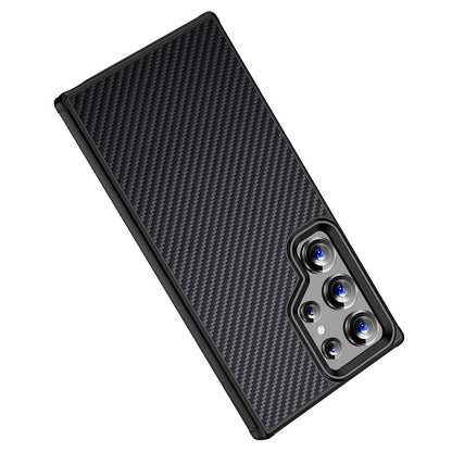 Galaxy S24 Ultra Kılıf Aramid Karbon Fiber M-safe Özellikli Wlons Radison Kapak