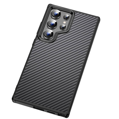 Galaxy S24 Ultra Kılıf Aramid Karbon Fiber M-safe Özellikli Wlons Radison Kapak
