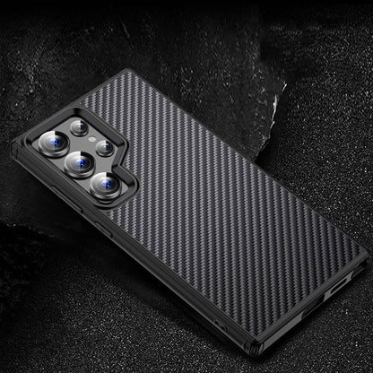 Galaxy S24 Ultra Kılıf Aramid Karbon Fiber M-safe Özellikli Wlons Radison Kapak