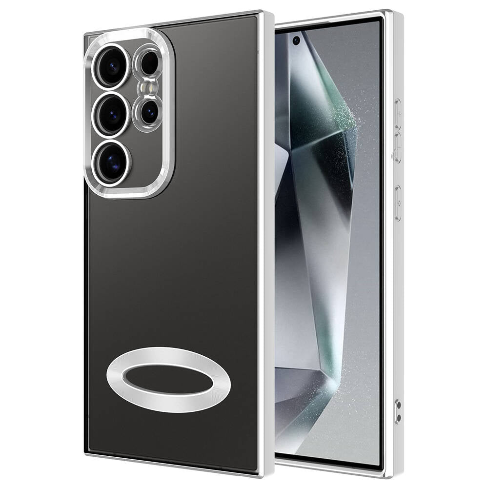Galaxy S24 Ultra Kılıf Kamera Korumalı Logo Gösteren Zore Omega Kapak
