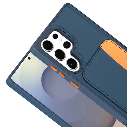Galaxy S24 Ultra Kılıf Kartlıklı Zore X-Kart Silikon Kapak