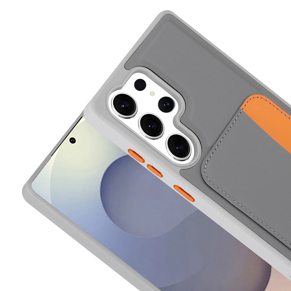 Galaxy S24 Ultra Kılıf Kartlıklı Zore X-Kart Silikon Kapak