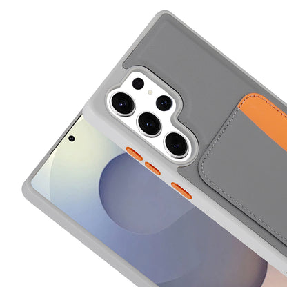 Galaxy S24 Ultra Kılıf Kartlıklı Zore X-Kart Silikon Kapak