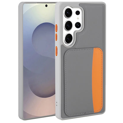 Galaxy S24 Ultra Kılıf Kartlıklı Zore X-Kart Silikon Kapak
