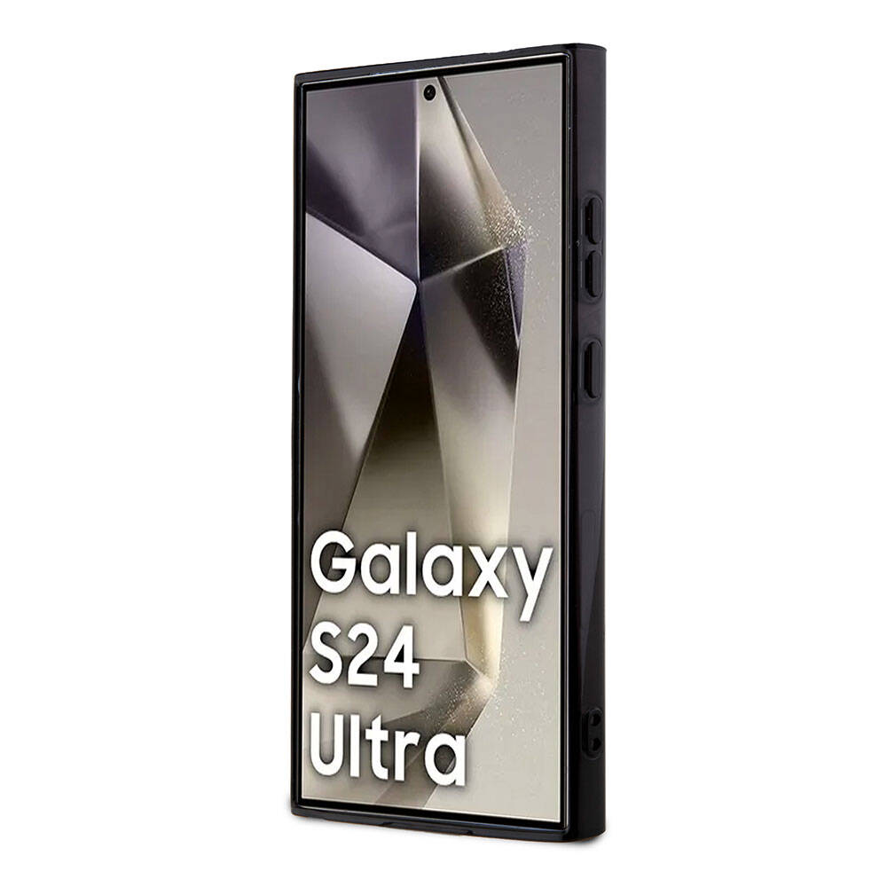Galaxy S24 Ultra Kılıf Lacoste Orjinal Lisanslı M-safe Şarj Özellikli Çift Katmanlı Timsah Logolu Blend Monogram Kapak