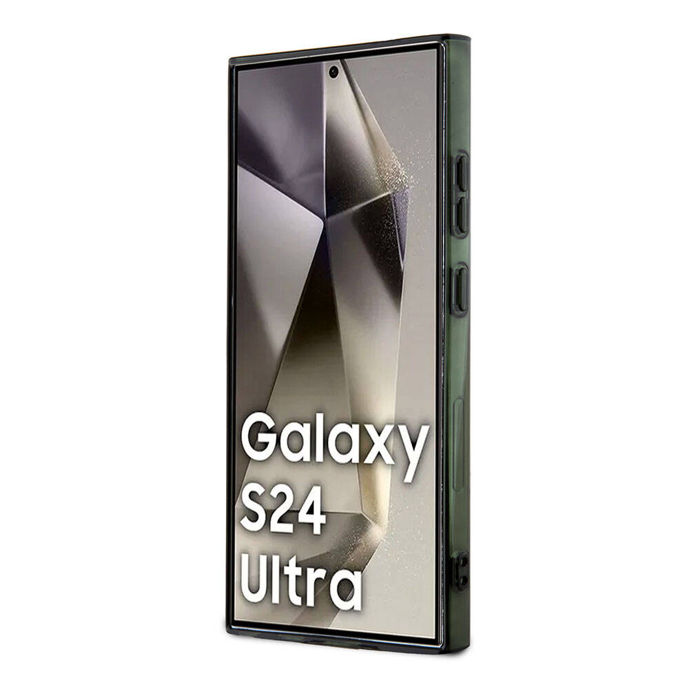 Galaxy S24 Ultra Kılıf Lacoste Orjinal Lisanslı M-safe Şarj Özellikli Çift Katmanlı Timsah Logolu Blend Monogram Kapak
