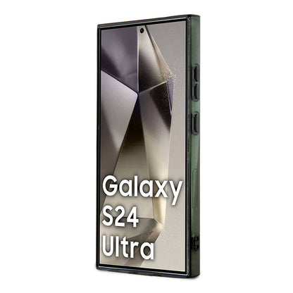 Galaxy S24 Ultra Kılıf Lacoste Orjinal Lisanslı M-safe Şarj Özellikli Çift Katmanlı Timsah Logolu Blend Monogram Kapak