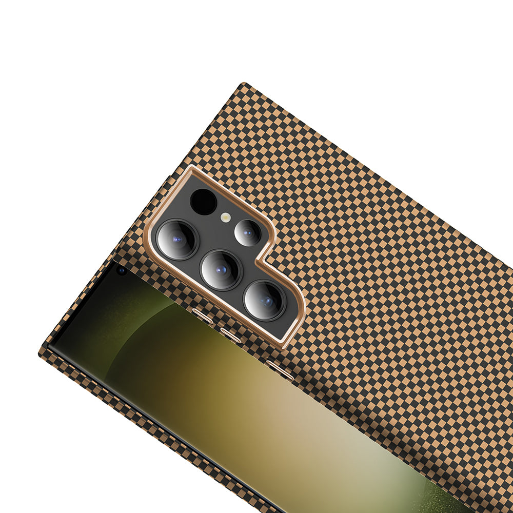 Galaxy S24 Ultra Kılıf M-safe Şarj Özellikli Karbon Fiber Görünümlü Zore Gros Kapak