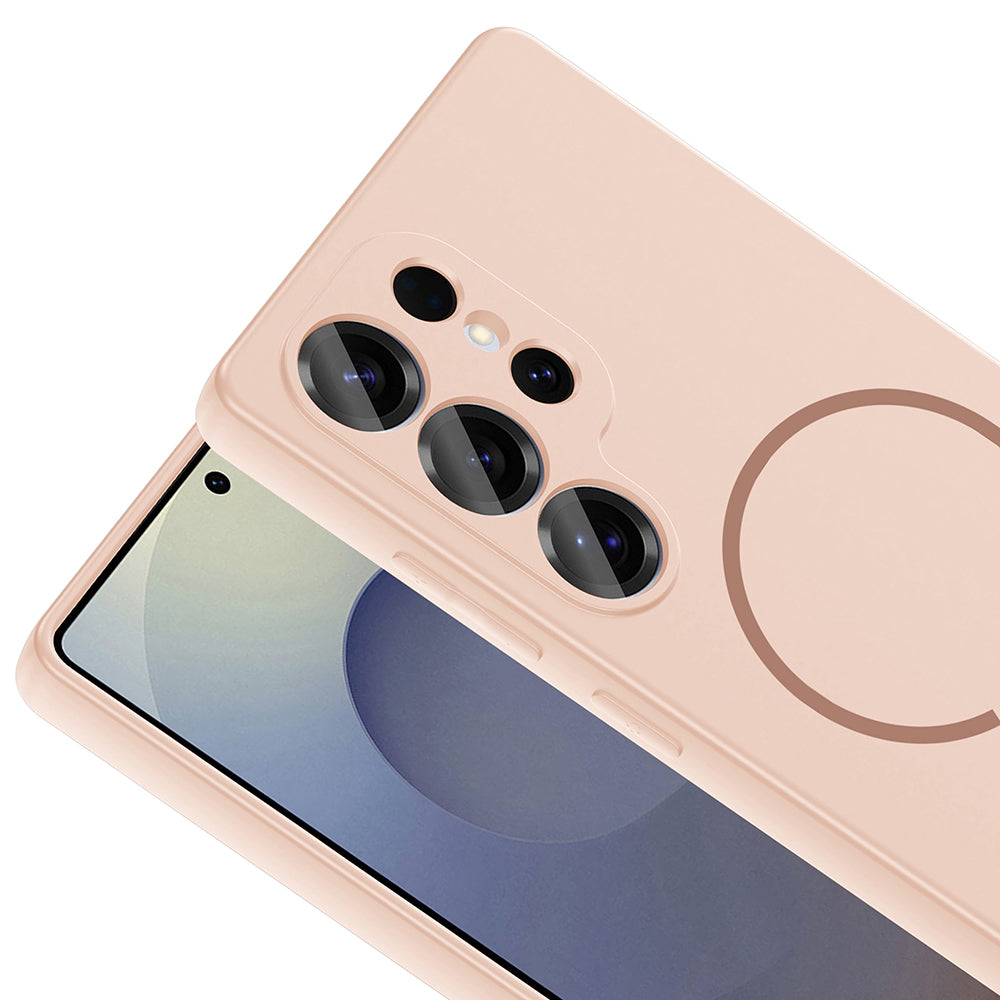 Galaxy S24 Ultra Kılıf M-safe Şarj Özellikli Zore Meta Kapak