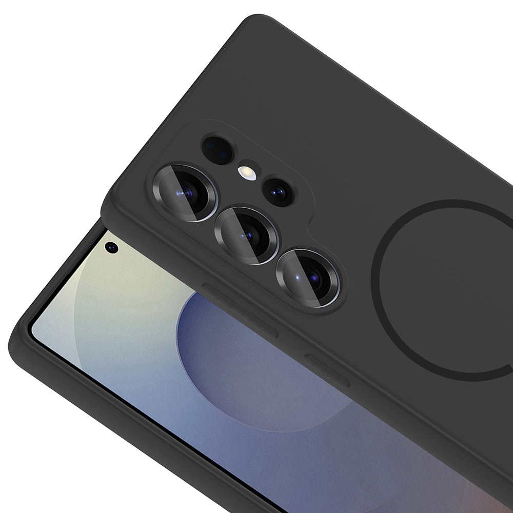 Galaxy S24 Ultra Kılıf M-safe Şarj Özellikli Zore Meta Kapak