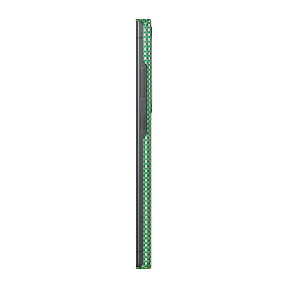 Galaxy S24 Ultra Kılıf M-safe Şarj Özellikli 1500D Aramid Fiber Pitaka Ultra-Slim Classic Serisi Aomori Kapak