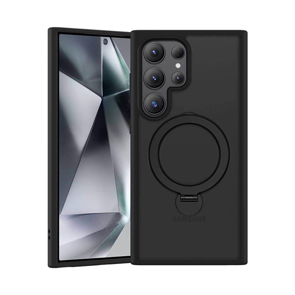 Galaxy S24 Ultra Kılıf M-safe Şarj Özellikli Benks Standlı Mist Protective Kapak