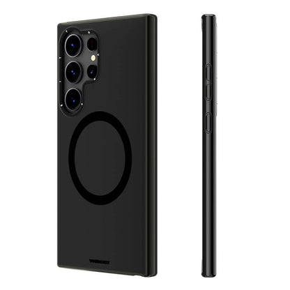 Galaxy S24 Ultra Kılıf M-safe Şarj Özellikli Çizilmeye Ve Aşınmaya Dayanıklı Youngkit Velvet Serisi Kapak