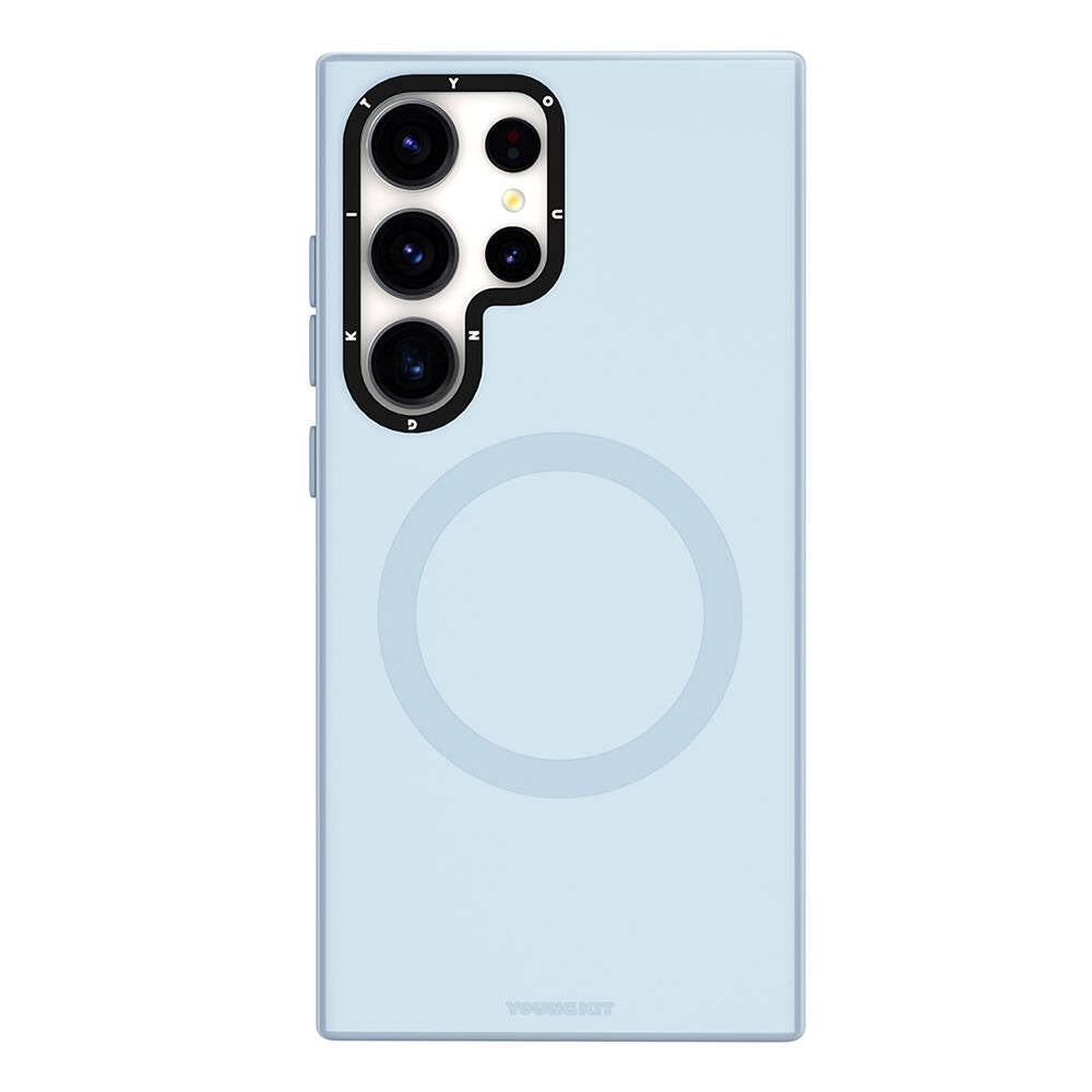 Galaxy S24 Ultra Kılıf M-safe Şarj Özellikli Çizilmeye Ve Aşınmaya Dayanıklı Youngkit Velvet Serisi Kapak
