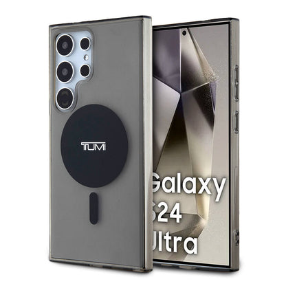 Galaxy S24 Ultra Kılıf TUMI Orjinal Lisanslı M-safe Şarj Özellikli Airbag Köşeli Transparan Plain Kapak