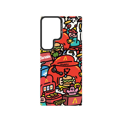 Galaxy S24 Ultra M-safe Şarj Özellikli Casebang Ahhey Serisi Arka Panel
