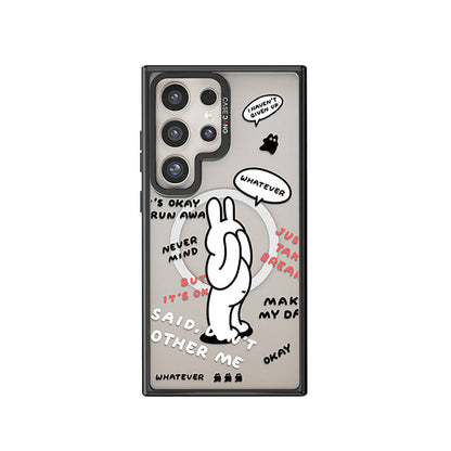Galaxy S24 Ultra M-safe Şarj Özellikli Casebang Chill Out Serisi Mıknatıslı Arka Panel