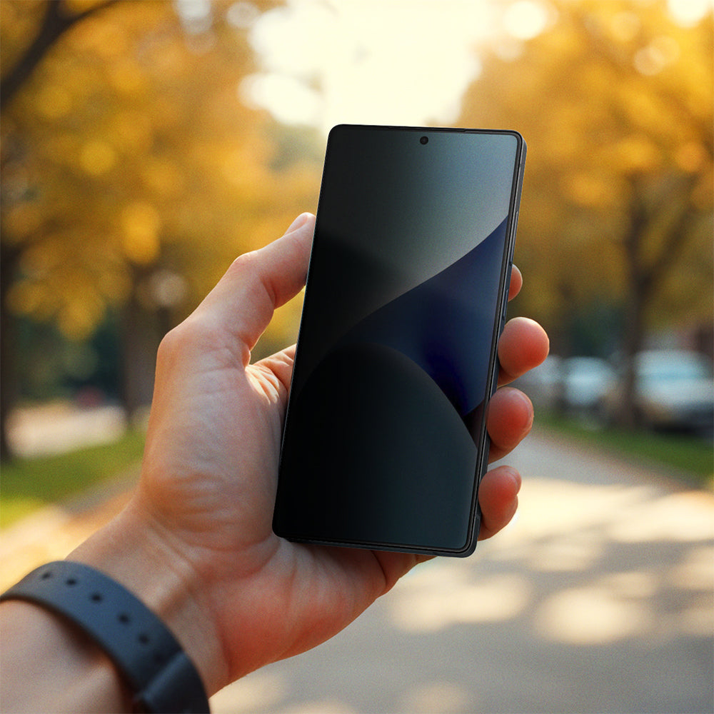 Galaxy S25 Amazingthing Radix Privacy Parmak İzi Bırakmayan Temperli Cam Ekran Koruyucu