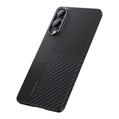 Galaxy S25 Edge Kılıf M-safe Şarj Özellikli Karbon Fiber Benks Montage ArmorAir Kevlar Kapak