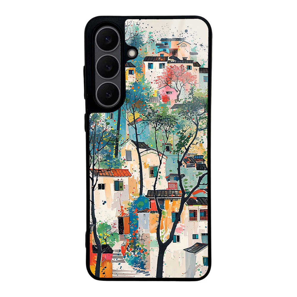 Galaxy S25 FE Kılıf Kamera Korumalı Desenli Zore Lusi Kapak