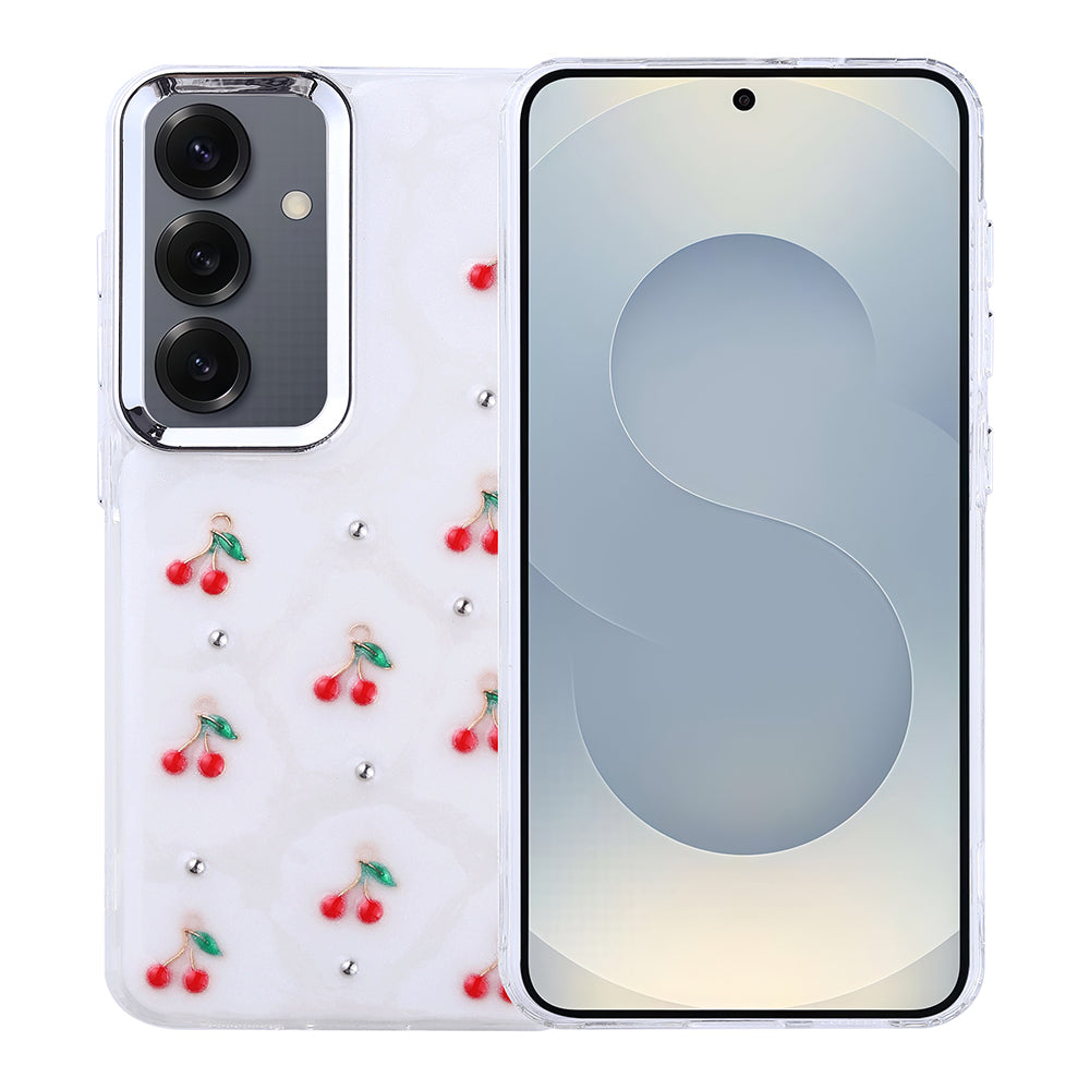 Galaxy S25 Kılıf Airbag Tasarımlı Simli Şeffaf Zore Kutup Kapak