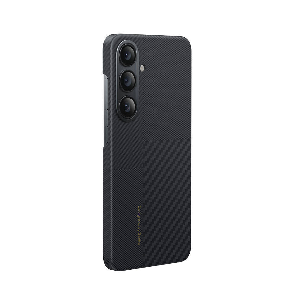Galaxy S25 Kılıf M-safe Şarj Özellikli Karbon Fiber Benks Montage ArmorAir Kevlar Kapak