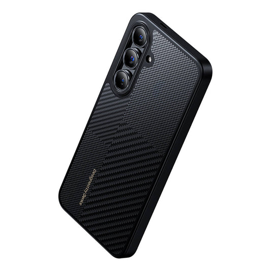 Galaxy S25 Kılıf M-safe Şarj Özellikli Karbon Fiber Benks Montage Hybrid ArmorPro Kevlar Kapak